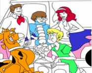 Scooby Doo online coloring game online Scooby Doo játék